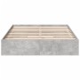 Cama con cajones madera ingeniería gris hormigón 120x200 cm de vidaXL, Camas y somieres - Ref: Foro24-3280667, Precio: 166,11...