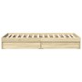 Cama con cajones madera ingeniería roble Sonoma 100x200 cm de vidaXL, Camas y somieres - Ref: Foro24-3280673, Precio: 131,50 ...