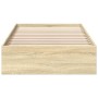 Cama con cajones madera ingeniería roble Sonoma 90x190 cm de vidaXL, Camas y somieres - Ref: Foro24-3280708, Precio: 130,23 €...