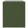 Mueble para TV de acero verde oliva 67x39x44 cm de vidaXL, Muebles TV - Ref: Foro24-841699, Precio: 61,87 €, Descuento: %