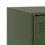 Mueble para TV de acero verde oliva 67x39x44 cm de vidaXL, Muebles TV - Ref: Foro24-841699, Precio: 61,29 €, Descuento: %