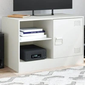 Mueble para TV de acero blanco 67x39x44 cm de vidaXL, Muebles TV - Ref: Foro24-841701, Precio: 61,29 €, Descuento: %