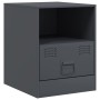 Mesita de noche acero gris antracita 34,5x39x44 cm de vidaXL, Mesitas de noche - Ref: Foro24-841755, Precio: 54,46 €, Descuen...