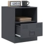 Mesita de noche acero gris antracita 34,5x39x44 cm de vidaXL, Mesitas de noche - Ref: Foro24-841755, Precio: 54,46 €, Descuen...