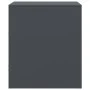 Anthrazitgrauer Nachttisch aus Stahl, 34,5 x 39 x 44 cm von vidaXL, Nachttische - Ref: Foro24-841755, Preis: 48,50 €, Rabatt: %