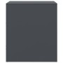 Mesita de noche acero gris antracita 34,5x39x44 cm de vidaXL, Mesitas de noche - Ref: Foro24-841755, Precio: 54,46 €, Descuen...