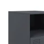 Anthrazitgrauer Nachttisch aus Stahl, 34,5 x 39 x 44 cm von vidaXL, Nachttische - Ref: Foro24-841755, Preis: 48,50 €, Rabatt: %