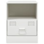 Mesitas de noche 2 unidades acero blanco 34,5x39x44 cm de vidaXL, Mesitas de noche - Ref: Foro24-841762, Precio: 81,82 €, Des...