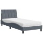 Cama con colchón terciopelo gris oscuro 90x190 cm de vidaXL, Camas y somieres - Ref: Foro24-3208569, Precio: 279,06 €, Descue...