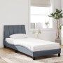 Cama con colchón terciopelo gris oscuro 90x190 cm de vidaXL, Camas y somieres - Ref: Foro24-3208569, Precio: 279,06 €, Descue...