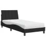Bed with black velvet mattress 90x200 cm by vidaXL, Beds and slatted bases - Ref: Foro24-3208576, Price: 279,24 €, Discount: %