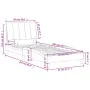 Bed with black velvet mattress 90x200 cm by vidaXL, Beds and slatted bases - Ref: Foro24-3208576, Price: 279,24 €, Discount: %