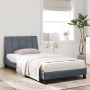 Cama con colchón terciopelo gris oscuro 100x200 cm de vidaXL, Camas y somieres - Ref: Foro24-3208581, Precio: 298,51 €, Descu...