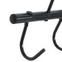 Perchero colgador de bridas 6 ganchos giratorios acero negro de vidaXL, Accesorios para riendas de caballos - Ref: Foro24-172...