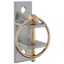 Ganchos de pared para cubos 3 uds acero plateado y marrón de vidaXL, Pienso para caballos - Ref: Foro24-172473, Precio: 17,97...