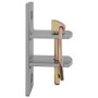 Ganchos de pared para cubos 3 uds acero plateado y marrón de vidaXL, Pienso para caballos - Ref: Foro24-172473, Precio: 17,97...
