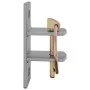 Ganchos de pared para cubos 3 uds acero plateado y marrón de vidaXL, Pienso para caballos - Ref: Foro24-172473, Precio: 15,89...
