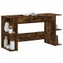 Escritorio madera de ingeniería roble ahumado 140x50x75 cm de vidaXL, Escritorios - Ref: Foro24-840552, Precio: 87,50 €, Desc...