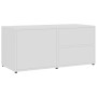 Mueble para TV madera contrachapada blanco 80x34x36 cm de vidaXL, Muebles TV - Ref: Foro24-801850, Precio: 61,08 €, Descuento: %