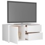 Mueble para TV madera contrachapada blanco 80x34x36 cm de vidaXL, Muebles TV - Ref: Foro24-801850, Precio: 61,08 €, Descuento: %