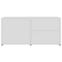 Mueble para TV madera contrachapada blanco 80x34x36 cm de vidaXL, Muebles TV - Ref: Foro24-801850, Precio: 61,08 €, Descuento: %