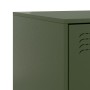 Mesita de noche de acero verde 34,5x39x44 cm de vidaXL, Mesitas de noche - Ref: Foro24-841627, Precio: 54,14 €, Descuento: %