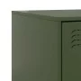 Mesita de noche de acero verde 34,5x39x44 cm de vidaXL, Mesitas de noche - Ref: Foro24-841627, Precio: 53,40 €, Descuento: %