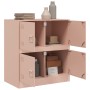 Aparador de acero rosa 67x39x73 cm de vidaXL, Aparadores - Ref: Foro24-841650, Precio: 107,09 €, Descuento: %