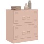 Aparador de acero rosa 67x39x73 cm de vidaXL, Aparadores - Ref: Foro24-841650, Precio: 107,09 €, Descuento: %