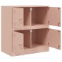 Aparador de acero rosa 67x39x73 cm de vidaXL, Aparadores - Ref: Foro24-841650, Precio: 107,09 €, Descuento: %