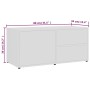 Mueble para TV madera contrachapada blanco 80x34x36 cm de vidaXL, Muebles TV - Ref: Foro24-801850, Precio: 61,08 €, Descuento: %
