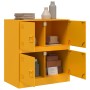 Aparador de acero amarillo mostaza 67x39x73 cm de vidaXL, Aparadores - Ref: Foro24-841652, Precio: 96,17 €, Descuento: %
