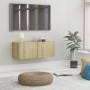 Mueble para TV madera contrachapada color roble 80x30x30 cm de vidaXL, Muebles TV - Ref: Foro24-801475, Precio: 47,60 €, Desc...