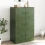 Aparador de acero verde oliva 67x39x107 cm de vidaXL, Aparadores - Ref: Foro24-841659, Precio: 147,15 €, Descuento: %