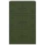 Aparador de acero verde oliva 67x39x107 cm de vidaXL, Aparadores - Ref: Foro24-841659, Precio: 146,80 €, Descuento: %