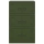 Aparador de acero verde oliva 67x39x107 cm de vidaXL, Aparadores - Ref: Foro24-841659, Precio: 147,15 €, Descuento: %