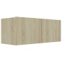 Mueble para TV madera contrachapada color roble 80x30x30 cm de vidaXL, Muebles TV - Ref: Foro24-801475, Precio: 47,60 €, Desc...