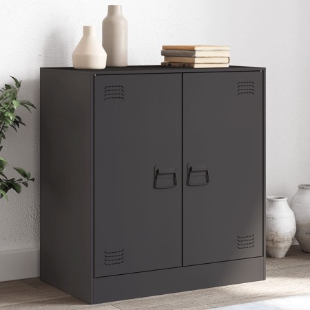 Aparador de acero negro 67x39x73 cm de vidaXL, Aparadores - Ref: Foro24-841673, Precio: 120,13 €, Descuento: %
