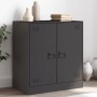 Aparador de acero negro 67x39x73 cm de vidaXL, Aparadores - Ref: Foro24-841673, Precio: 120,13 €, Descuento: %