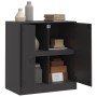 Aparador de acero negro 67x39x73 cm de vidaXL, Aparadores - Ref: Foro24-841673, Precio: 120,13 €, Descuento: %