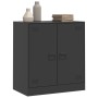Aparador de acero negro 67x39x73 cm de vidaXL, Aparadores - Ref: Foro24-841673, Precio: 120,13 €, Descuento: %