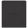 Aparador de acero negro 67x39x73 cm de vidaXL, Aparadores - Ref: Foro24-841673, Precio: 120,13 €, Descuento: %