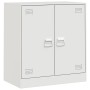 Aparador de acero blanco 67x39x73 cm de vidaXL, Aparadores - Ref: Foro24-841678, Precio: 94,27 €, Descuento: %