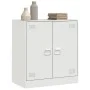 Aparador de acero blanco 67x39x73 cm de vidaXL, Aparadores - Ref: Foro24-841678, Precio: 93,38 €, Descuento: %