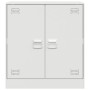 Aparador de acero blanco 67x39x73 cm de vidaXL, Aparadores - Ref: Foro24-841678, Precio: 94,27 €, Descuento: %