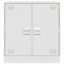 Aparador de acero blanco 67x39x73 cm de vidaXL, Aparadores - Ref: Foro24-841678, Precio: 93,38 €, Descuento: %