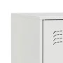 Aparador de acero blanco 67x39x73 cm de vidaXL, Aparadores - Ref: Foro24-841678, Precio: 93,38 €, Descuento: %