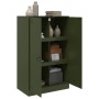 Aparador de acero verde oliva 67x39x107 cm de vidaXL, Aparadores - Ref: Foro24-841665, Precio: 172,26 €, Descuento: %