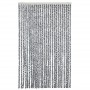 Cortina antimoscas chenilla gris negro y blanco 118x220 cm de vidaXL, Mosquiteras para ventanas - Ref: Foro24-4004882, Precio...