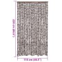 Cortina antimoscas chenilla marrón y blanco 118x220 cm de vidaXL, Mosquiteras para ventanas - Ref: Foro24-4004889, Precio: 71...